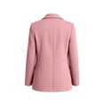thumbnail image 4 of Sahpxhe Blazers for Women Two Button Notched Lapel Long Sleeve Lined Formal Suit Jacket with Padded Shoulder for Office Work Pink M, 4 of 8