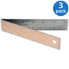 (3 Pack) Helix, HLX13013, Stainless Steel 12" Folding Ruler, 1 Each