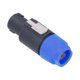 thumbnail image 5 of 4 Uds. Conector de Cable amplificador de potencia de Audio con bloqueo giratorio de enchufe de altavoz de 4 polos CNL4FC (azul), 5 of 8