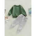 thumbnail image 6 of Toddler Baby Boy Spring Fall Outfits Pant Set Bubba Print Long Sleeve Pullover Sweatshirt Sweatpant 2Pcs Clothes, 6 of 7