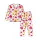 thumbnail image 1 of Balery Watermelon Conjunto de Pijama con Estampado para Mujer, Conjunto de Dos Piezas con Manga Larga, Ropa de Dormir Suave con Bolsillos, Pijamas Cómodos-Large, 1 of 7