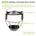 Champion Sports Softball Face Mask Adult Silver