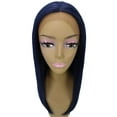thumbnail image 7 of LUXLUXE Ami Straight 17 Inch Long 4X4 Women's Lace Front Wig, High-Quality Heat Resistant Fiber, 20+ Shades of Natural, Dip Dyed, Highlight Colors (#Blue Black - Blue and Black Blend), 7 of 7