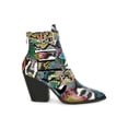 thumbnail image 2 of Caged Cutout Buckle Pointed Toe Ankle Bootie 19872, 2 of 11