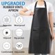 thumbnail image 4 of Delantal de cuero de vinilo Dinheiro con bolsillos para hombres y mujeres, impermeable, se mantiene seco para cocinar, lavar platos y cuidar perros, 4 of 6
