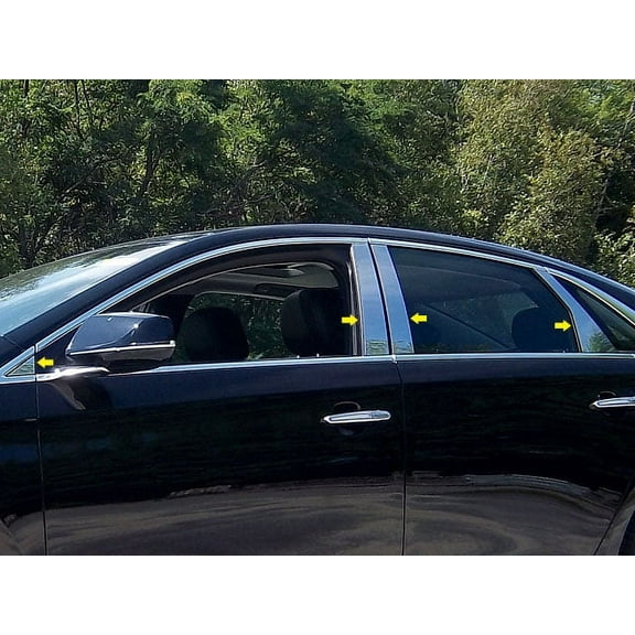 Stainless Steel Pillar Trim 8Pc Fits 2013-2019 Cadillac XTS PP53247 QAA