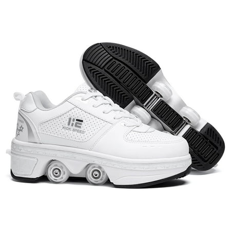 KOFUBOKE Roller Skate Shoes - Sneakers - Roller Shoes 2-in-1 Suitable for Outdoor Sports Skating Invisible Roller Skates The Best Choice for Building Confidence Style price history on PriceWatchPro