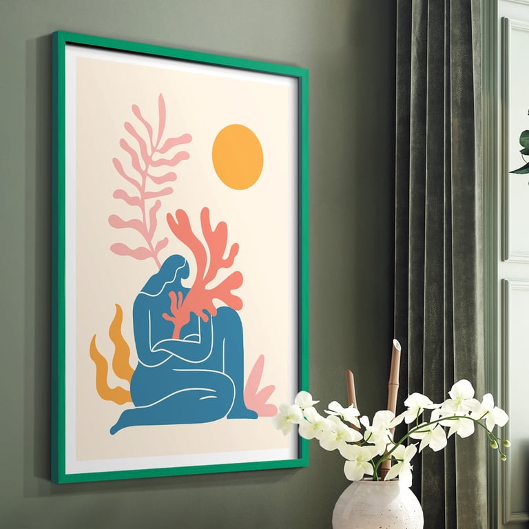限定マット額装品/カウズ【HECTIC Flyer】/インテリア Matisse CCCXX in Green Solid Wood 22 x 28 Framed Print - Walmart.com