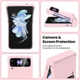 thumbnail image 3 of Case for Samsung Galaxy Z Flip 4, Slim Silky Touch Phone Case Hard PC Shockproof Anti-Yellowing Protective Cover Case for Samsung Z Flip 4 5G 2022, Pink, 3 of 14