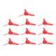 thumbnail image 5 of 10 hélices de 70 mm y 3 palas de plástico para bricolaje, para barco de juguete, coche RC, accesorios giratorios, agujero de 2 mm, color rojo, 5 of 14
