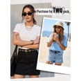 thumbnail image 3 of Vorliqent 2PC Women's Belts Grommet Rivet Studded Belt with Golden&Silver Buckle Leather Belt for Jeans Dresses, 3 of 7