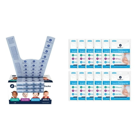 LinnieLou Disposable Diaper Bags, 400 Count