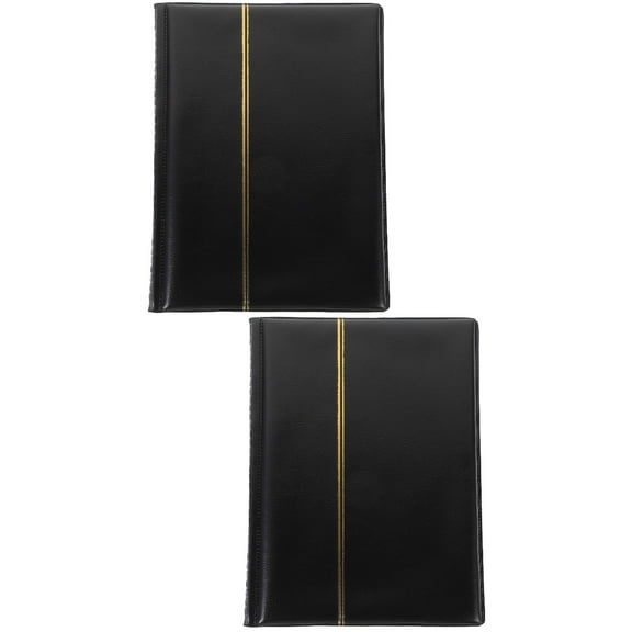 2 PCS Coin Collection Organizer Books for Nickels and Quarters Document Holder Collector
