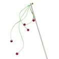 thumbnail image 2 of Yarn Ball Rope with Bells Cat Teaser Stick Interactive Toy for Teasing and Chasing for Indoor Pet Exercise and Entertainment, Hot Pink, 2 of 4