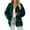 Green, variant on Winter Coats for Women, Women's Autumn & Winter Stand-Up Collar Long-Sleeve Plush Plaid Warm Jacket with 4 Pockets & Buttons, Regular-Fit, Women's Winter Coats