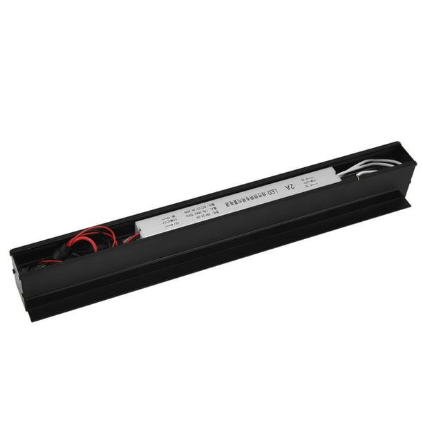 Aplique de pared LED rectangular, aplique de pared LED metálico moderno para exteriores, lámpara de pared LED de tira larga para exteriores, eficiencia óptima