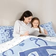 thumbnail image 5 of Castle Fairy Boys Girls Personalized Initial Letter T 2Pcs Bedding Comforter Set,Love Heart Print Twin Comforter Sets,Cartoon Bowknot Breathable Bedding Set,Microfiber Bedroom Decor, 5 of 8