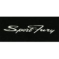 thumbnail image 3 of 1964 Plymouth Fury Sport 2DR 4spd Floor Mat 4pc (FM76F FM18R) 20 Gold Loop with Logo #122 Sports Fury in 1003 Metallic Gold Thread, 3 of 4