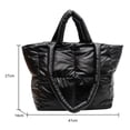 thumbnail image 1 of Bolsos De Mujer Bolsa de viaje de pana acolchado informal con asa superior portátil para viajes de compras Sywqhk Para Estrenar, 1 of 9