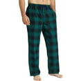 thumbnail image 3 of Onimisc Mens Pajama Pants Flannel Plaid Cotton Sleep Lounge Pants Warm Sleepwear Pants PJ Bottoms with Pockets and Button Fly, 1 Pack, 3 of 9