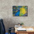 thumbnail image 3 of Epic Graffiti 'Poised Peacock 2' by St. Hilaire Elizabeth, Canvas Wall Art, 24"x20", 3 of 8