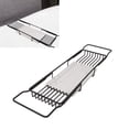 thumbnail image 1 of Metal Marble Bathtub Rack with Anti Slip, Space Saving, Multi Functional Expandable Bathtub Tray for House Warming Gift, 1 of 8