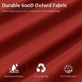 thumbnail image 4 of Pakunoda 12' X 20' Carport Canopy Replacement Cover, Portable Car Garage Shelter Party Top Tent with 34PC Ball Bungees, Red (Only Cover, Frame Not Included), 4 of 8