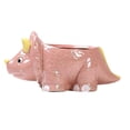 thumbnail image 1 of TIELUTT Dinosaur Ceramic Succulent Planter Desktop Flower Pot Window Cartoon Animal 5 Inch Flower for Fence Flower for Porch Potted Meat Spread Flower Stands for Indoor Modern Large Garden Bulk, 1 of 7