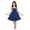 Blue, variant on PMVFHDE Summer Beach Dresses for Girl 2024 Toddler Girls Sleeveless Prints Dress Dance Party Dresses Clothes,Black,8-9 Years
