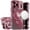 Dark Cherry, variant on For Apple iPhone 18 Pro CHROME HQ Rotational Magnetic Ring Hybrid - Clear
