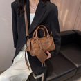 thumbnail image 2 of Bolso Vintage para mujer, novedad de 2023, bolso de cuero suave de calidad de lujo, bolso de hombro informal para mujer, bolso de compras para teléfono móvil, bolso negro para chica, 2 of 5