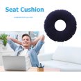 thumbnail image 4 of Cojín de asiento redondo inflable Ndcxsfigh almohadilla médica para hemorroides azul oscuro, 4 of 9