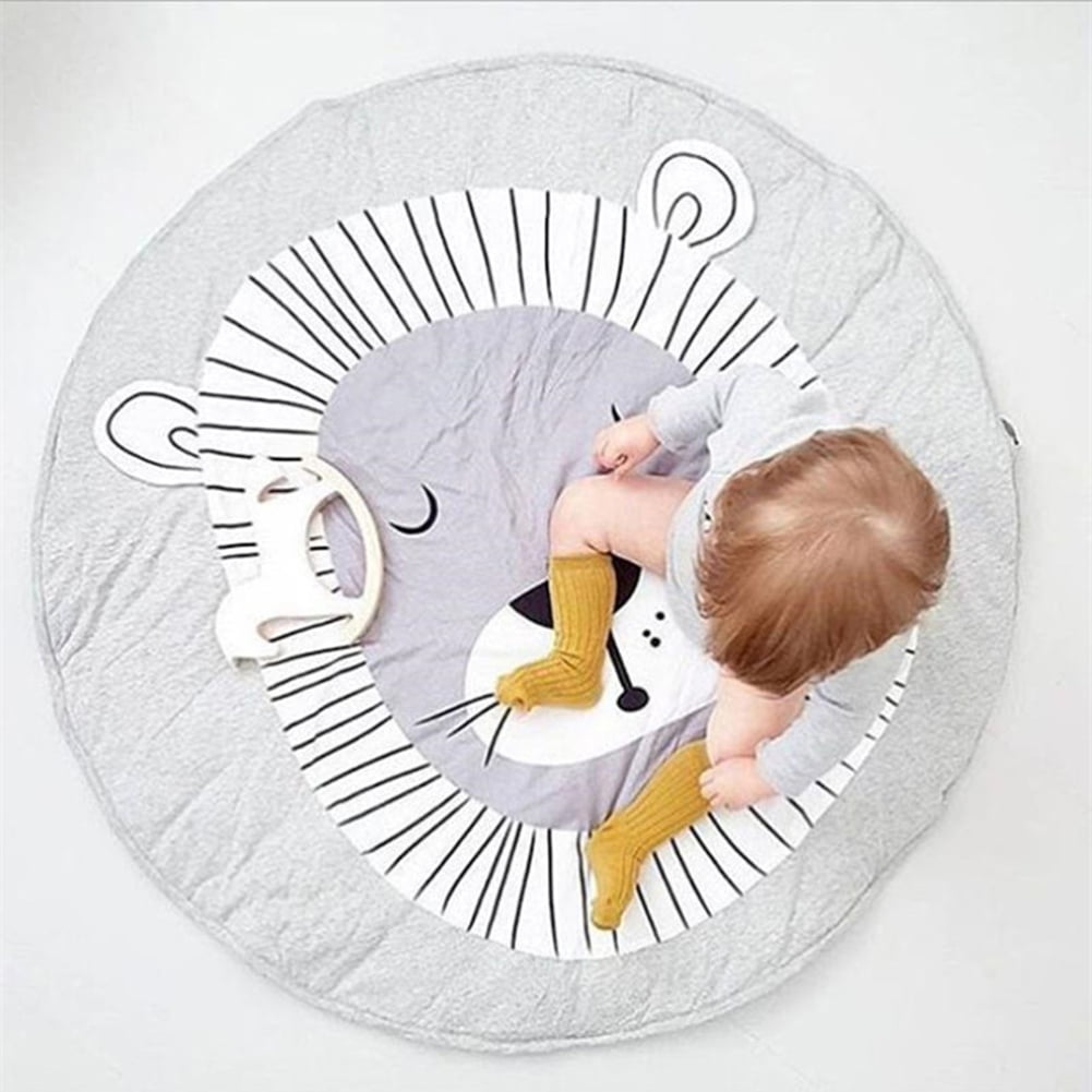 Soft Cotton Baby Kids Game Gym Activity Play Mat Crawling Blanket Floor Rug 