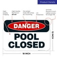 thumbnail image 3 of Ohio Danger Pool Closed Sign, Complies With State Of Ohio Pool Safety Code,, 3 of 8