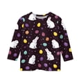 thumbnail image 4 of LTTVQM Easter Shirts for Girls 2026 3/4 Sleeve Happy Rabbit Eggs Print Tee Comfy Crew Neck Blouse Trendy Clothes White 11-12 Years, 4 of 5