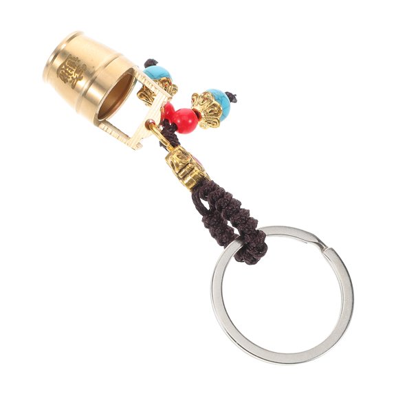 GOOHOCHY Durable Metal keychain with Creative Bucket Design Golden Color for Key Use Versatile 1.5 Inches