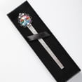 thumbnail image 4 of Rainbow Unicorns Elegant Vintage Silver Lace-Edged Book Mark: a Timeless Gift for Readers and Book Lovers, 4 of 5