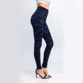 thumbnail image 5 of Mrzhqd Soft Leggings For Women Tummy Control Casual Yoga Pants For Women Elastic Jeans Leggings Thermal Stripe Print Imitation Denim Leggings Tights Hiking Pant Outfits Yoga Pants Xxxl, 5 of 7