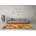 thumbnail image 3 of Ahgly Company Indoor Rectangle Oriental Orange Modern Area Rugs, 8' x 12', 3 of 4