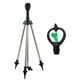 thumbnail image 2 of Aspersor de trípode giratorio de acero inoxidable con soporte telescópico y rotación automática de 360 grados., 2 of 9