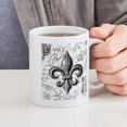 thumbnail image 4 of CafePress - Vintage French Fleur De Lis Mug - 11 oz Ceramic Mug - Novelty Coffee Tea Cup, 4 of 4