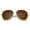 Shiny Gold / Amber, variant on sunglassLA Unisex Oversize Metal Frame Double Nose Bridge Slim Temple Aviator Sunglasses 58mm (Shiny Gold / Amber) - 58mm