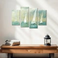 thumbnail image 2 of Elephant Stock Ocean Breeze Ii Wall Art - Horizontal Multi Panel Canvas - Living Room Wall Decor - Nautical Multi Panel - Beige And Blue Decor By Carol Robinson - 24" x 14", 2 of 4
