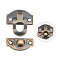 thumbnail image 3 of Uxcell Box Latch, Retro Style Small Size Bronze Hasp Cases Catch w Screws 10Pcs, 3 of 4