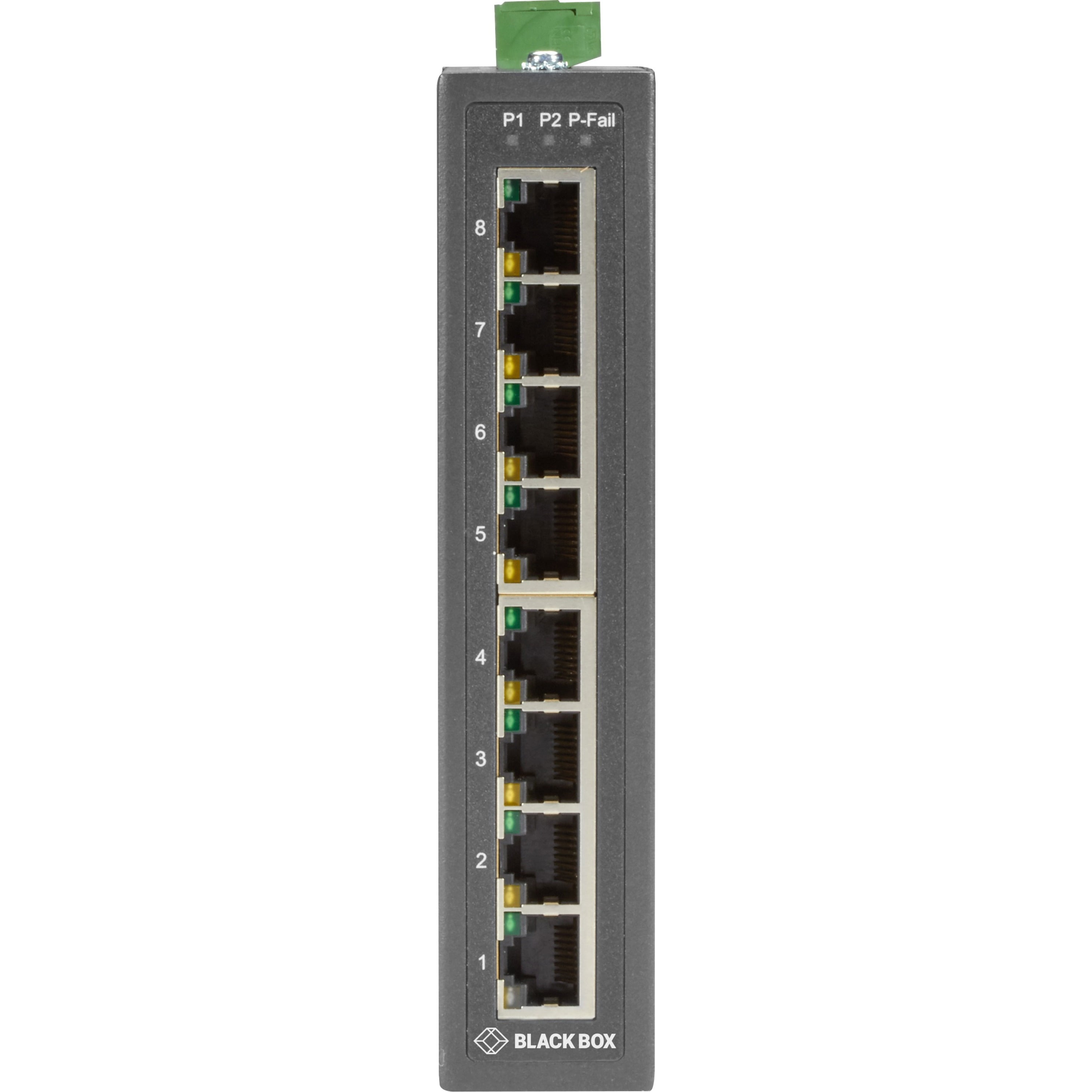 Black Box Industrial Ethernet Switch 8 Port Extreme Temperatue LBH3080A