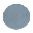 thumbnail image 1 of Bathroom Rug Non Slip, ZZkhGO Soft Absorbent Round Bath Mat, Quick Dry Coral Fleece Floor Mat for Bedroom Shower 40cm Diameter, Gray, 1 of 3