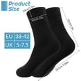 thumbnail image 5 of Bocaoying 6 Pairs Women Cotton Socks, Anti Odor Blister Proof Casual Calf Socks, Soft Cozy Breathable Black Socks for Women US Size 5-7.5, 5 of 7