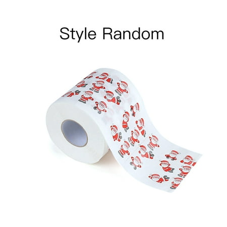Christmas Printing Paper Toilet Tissues Novelty Roll Paper for Christmas (Best Toilet Paper For The Money)