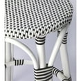 thumbnail image 3 of Butler Specialty Company Tobias Rattan Round 24" Counter Stool - White And Black, 3 of 7