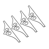 Worgeous 4 Pcs Garden Flag Hanger Garden Flag Stand Garden Flag Flag Door Hanger Wall Flag Holder Metal Flag Hanger Hanging Flag Holder Banner Hanger For Outside